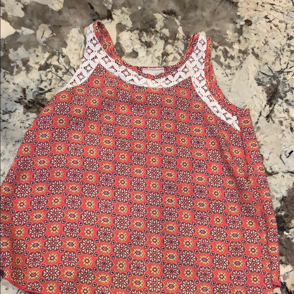 Cute cutoff back tank top